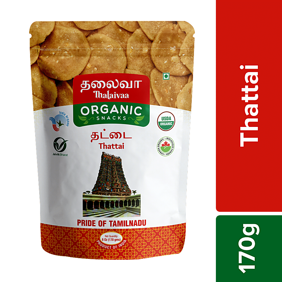 THALAIVAA ORGANIC SNACKS Thattai - No Preservatives