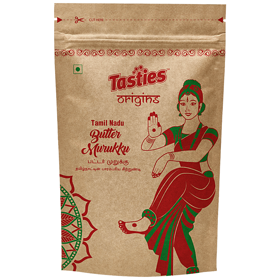 Tasties Origins Namkeen - Butter Murukku