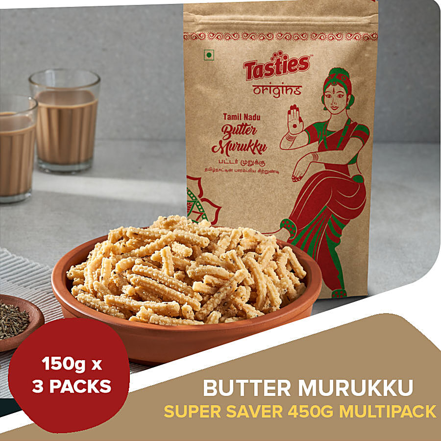 Tasties Origins Namkeen - Butter Murukku