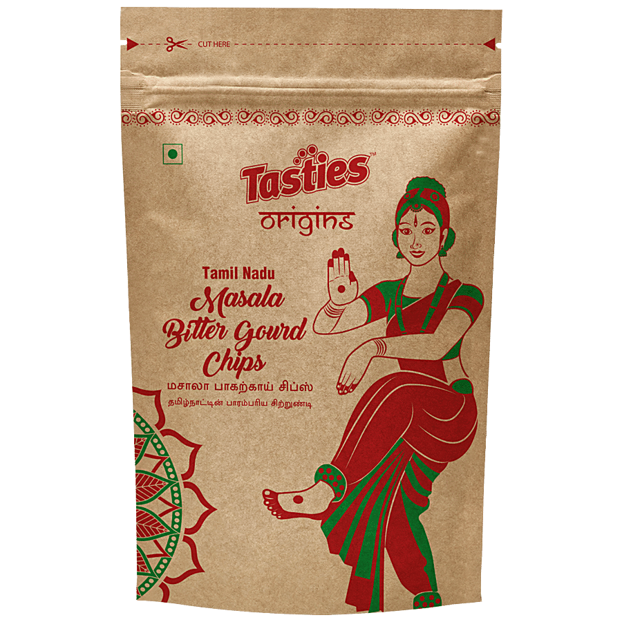 Tasties Origins Namkeen - Masala Bitter Gourd/Karela Chips