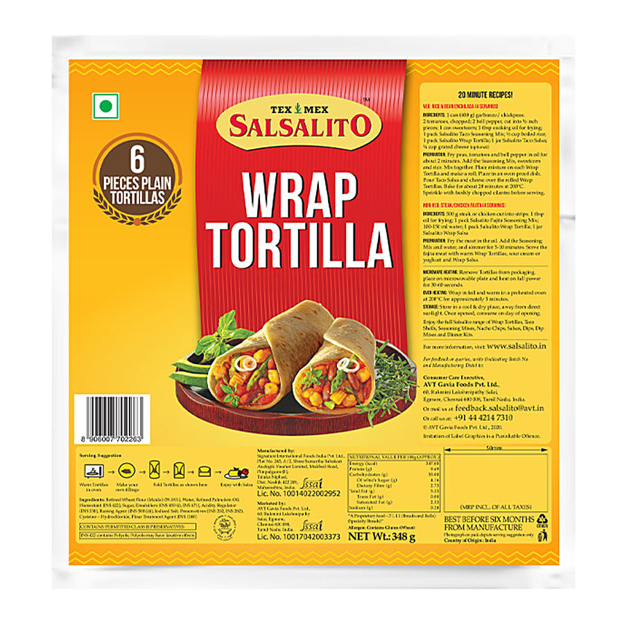 Tex Mex Salsalito Wrap Tortilla