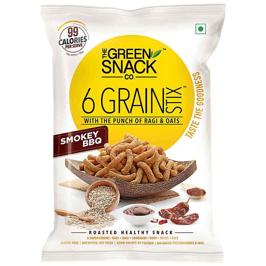 The Green Snack Co. 6 Grain Stix - Smoky BBQ