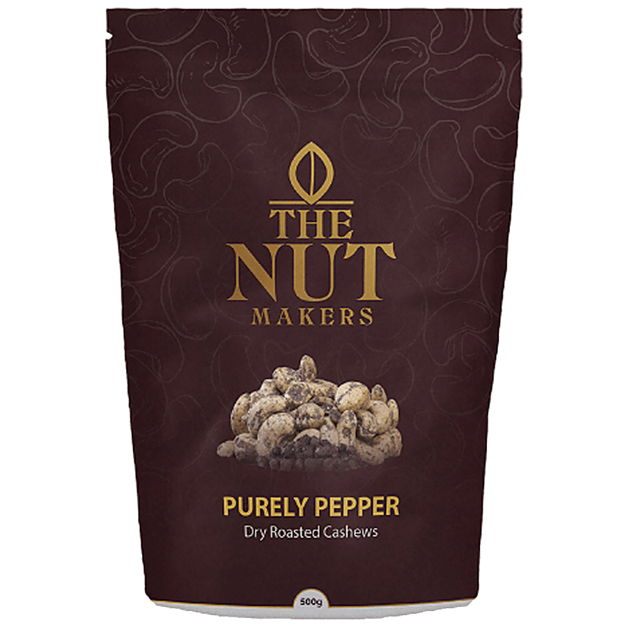 The Nut Makers Dry Roasted Cashews - Purely Pepper