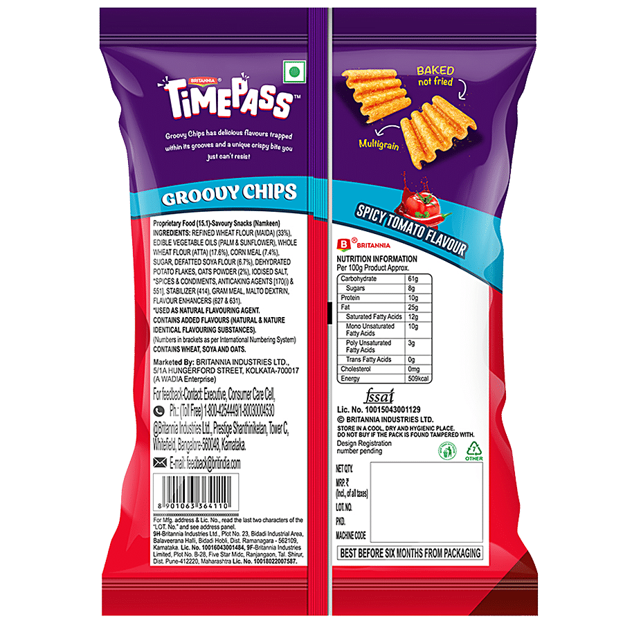 Time Pass Groovy Chips - Spicy Tomato