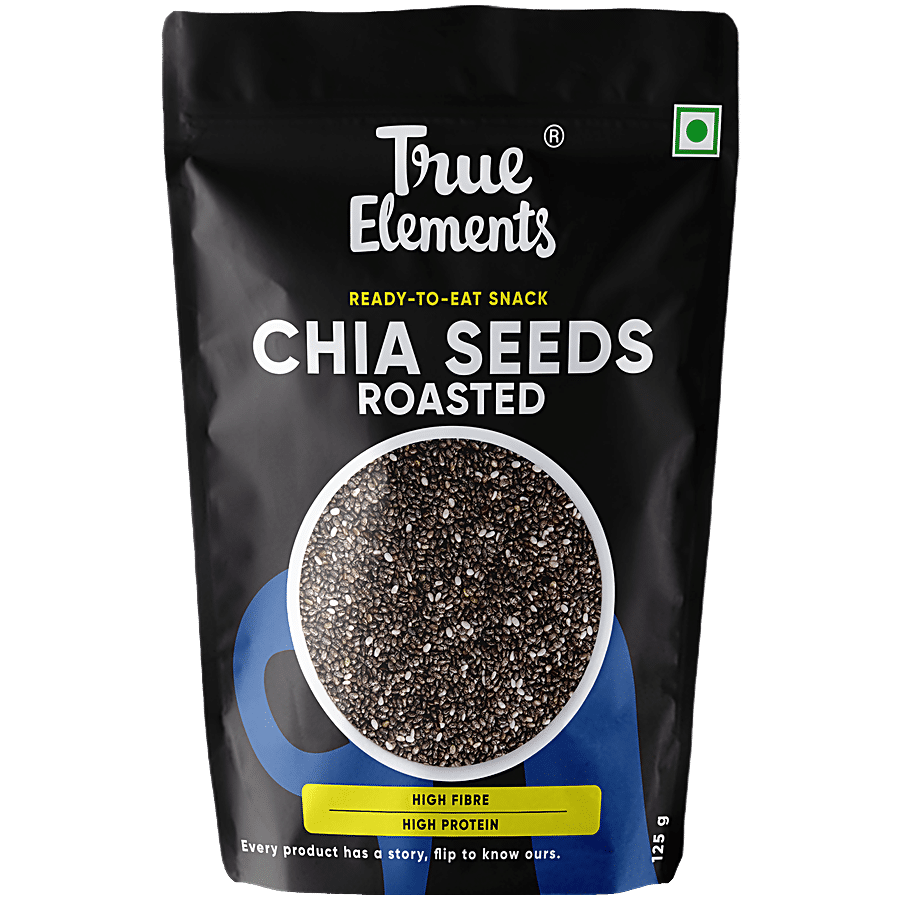 True Elements Roasted Chia Seeds - Iron & Fibre Rich