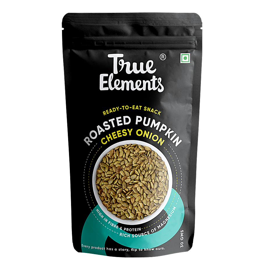 True Elements Roasted Pumpkin Seeds - Cheesy Onion