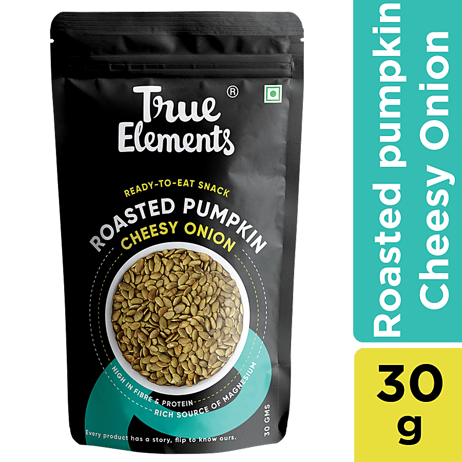 True Elements Roasted Pumpkin Seeds - Cheesy Onion