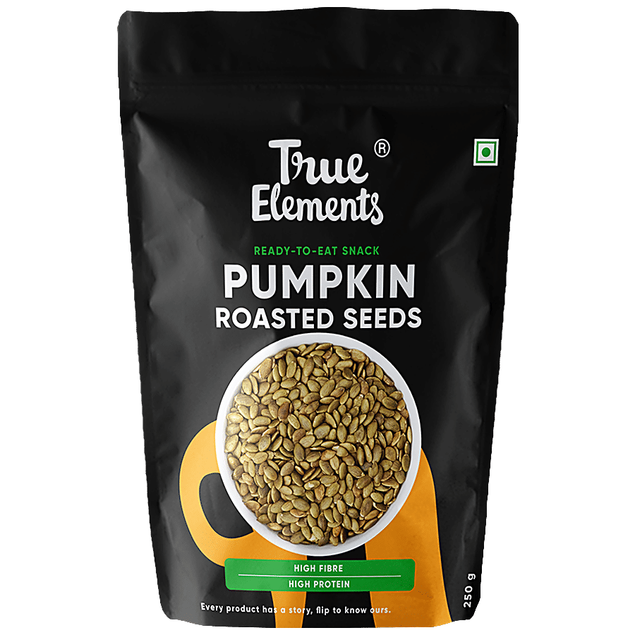 True Elements Roasted Pumpkin Seeds - High In Protein