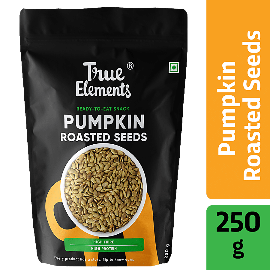 True Elements Roasted Pumpkin Seeds - High In Protein