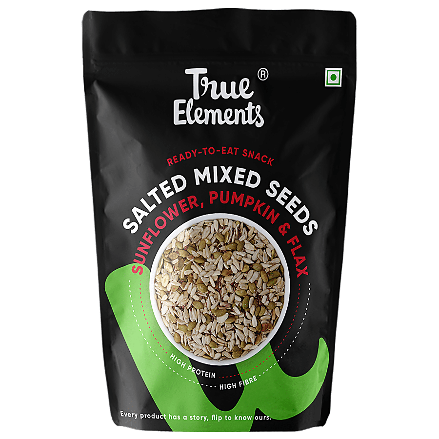 True Elements Roasted Sunflower Pumpkin and Flax - Salted Crunch