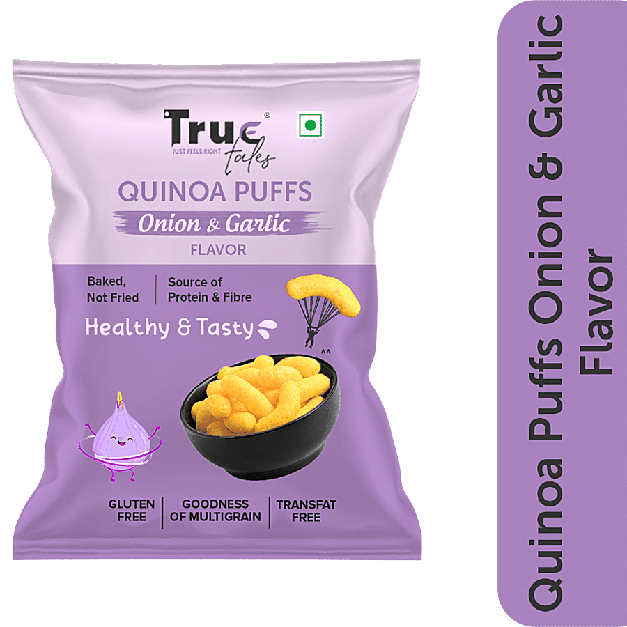 True Tales Quinoa Puffs - Onion & Garlic Flavor