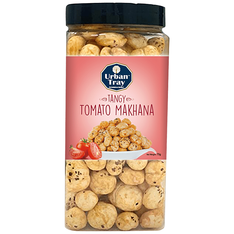 URBANTRAY Tangy Tomato Makhana - Nutrient Rich Snack