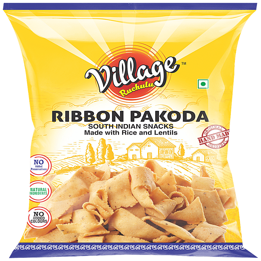 Village Ruchulu Ribbon Pakoda - Made With Rice & Lentils