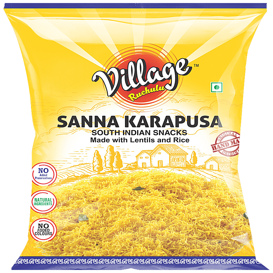 Village Ruchulu Sanna Karapusa - Made With Rice & Lentils