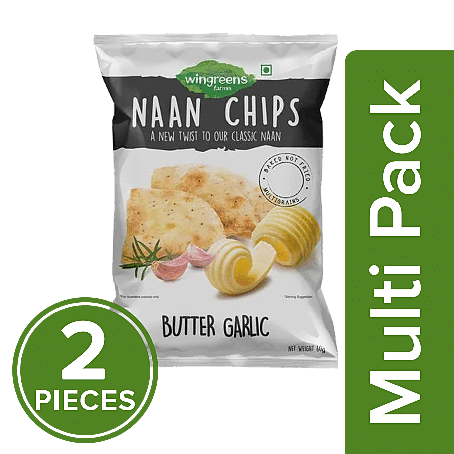 Wingreens Farms Butter Garlic Naan Chips