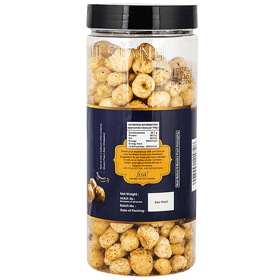 Wonderland Foods Makhana/Foxnuts Roasted In Olive Oil - Jalapeno