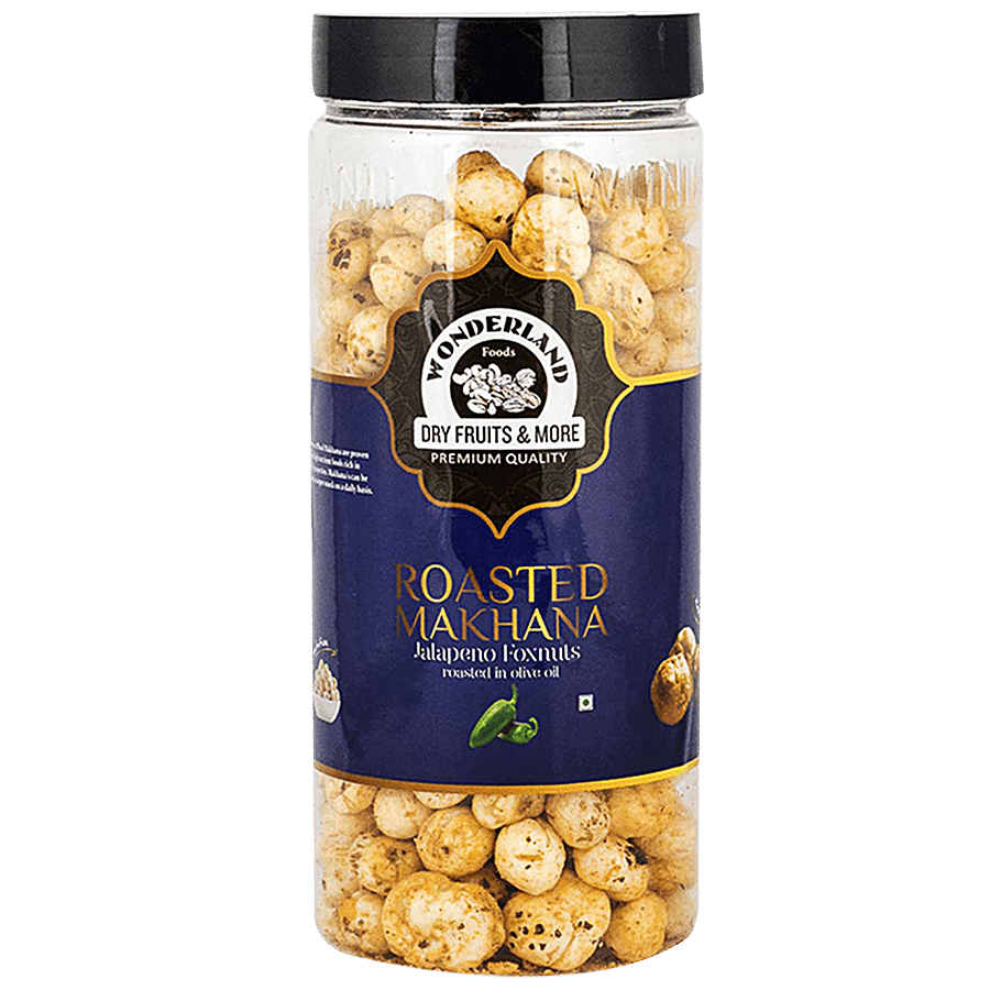 Wonderland Foods Makhana/Foxnuts Roasted In Olive Oil - Jalapeno