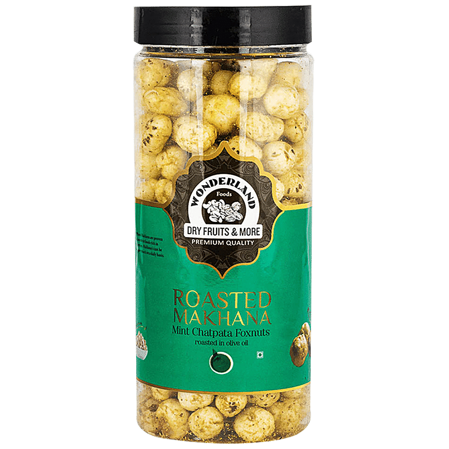 Wonderland Foods Makhana/Foxnuts Roasted In Olive Oil - Mint Chatpata