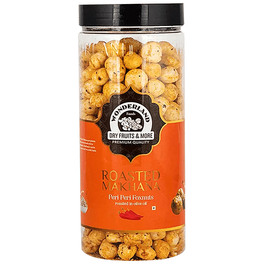 Wonderland Foods Makhana/Foxnuts Roasted In Olive Oil - Peri Peri