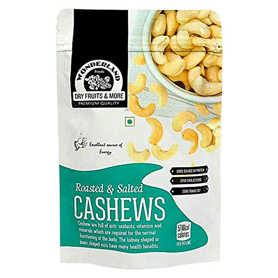 Wonderland Foods Premium Cashews - Roasted & Salted