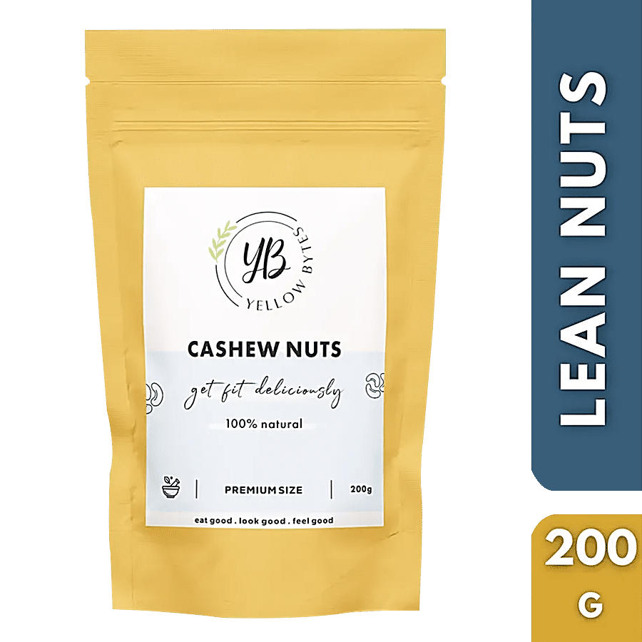 Yellow Bytes Large Cashew - Premium Roasted & Salted