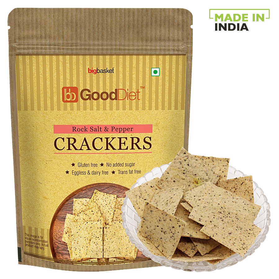 bb Gooddiet Crackers - Rock Salt & Pepper