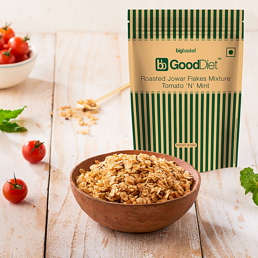 bb Gooddiet Roasted Jowar Flakes Mixture - Tomato 'N' Mint