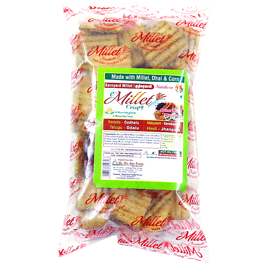 e-millet Barnyard Millet Crispy Snacks - Homemade Masala