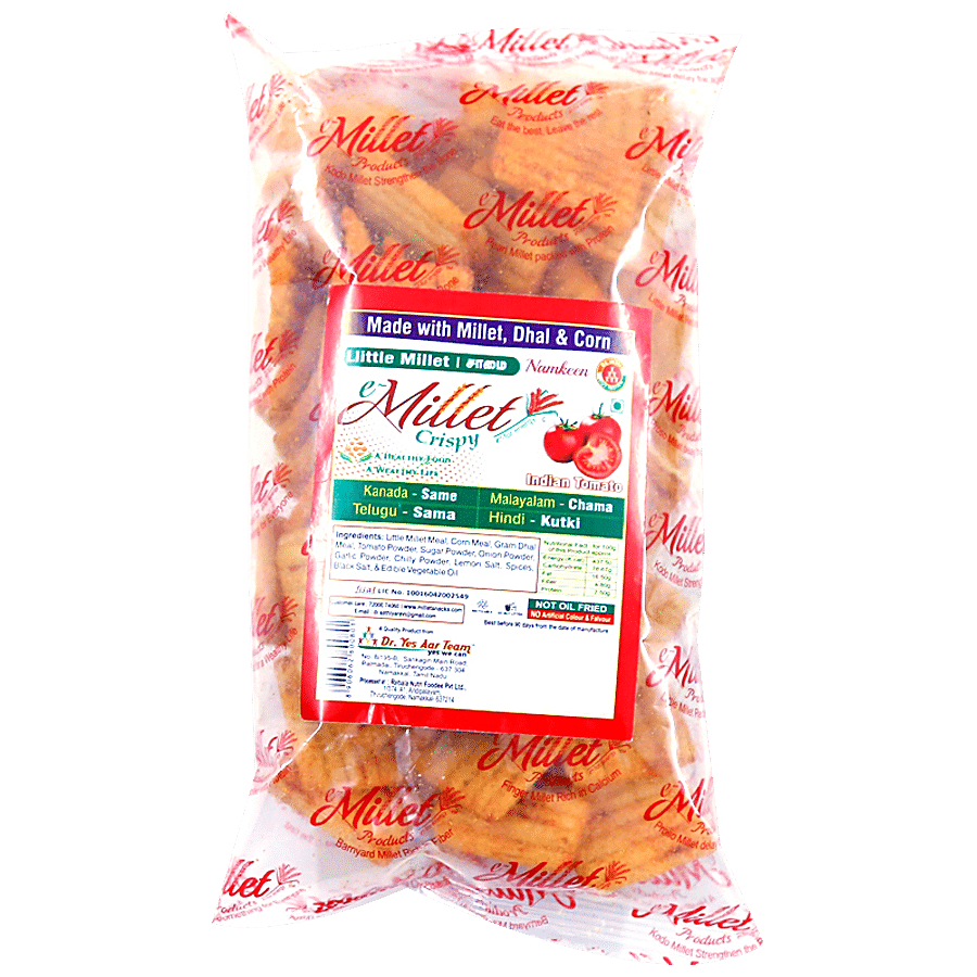 e-millet Little Millet Crispy Snacks - Indian Tomato