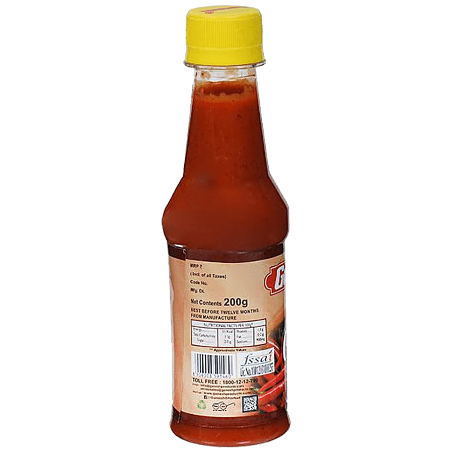 Ganesh Sharbat Red Chilli Sauce - Spicy & Hot