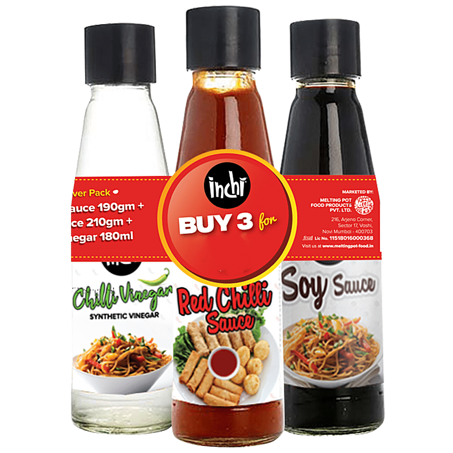 Inchi  Sauce Combi - Red Chilli + Soy Sauce + Chilli Vinegar