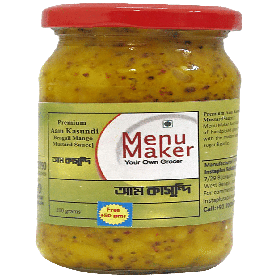 Menu Maker Premium Aam Kasundi/Bengali Mango Mustard Sauce