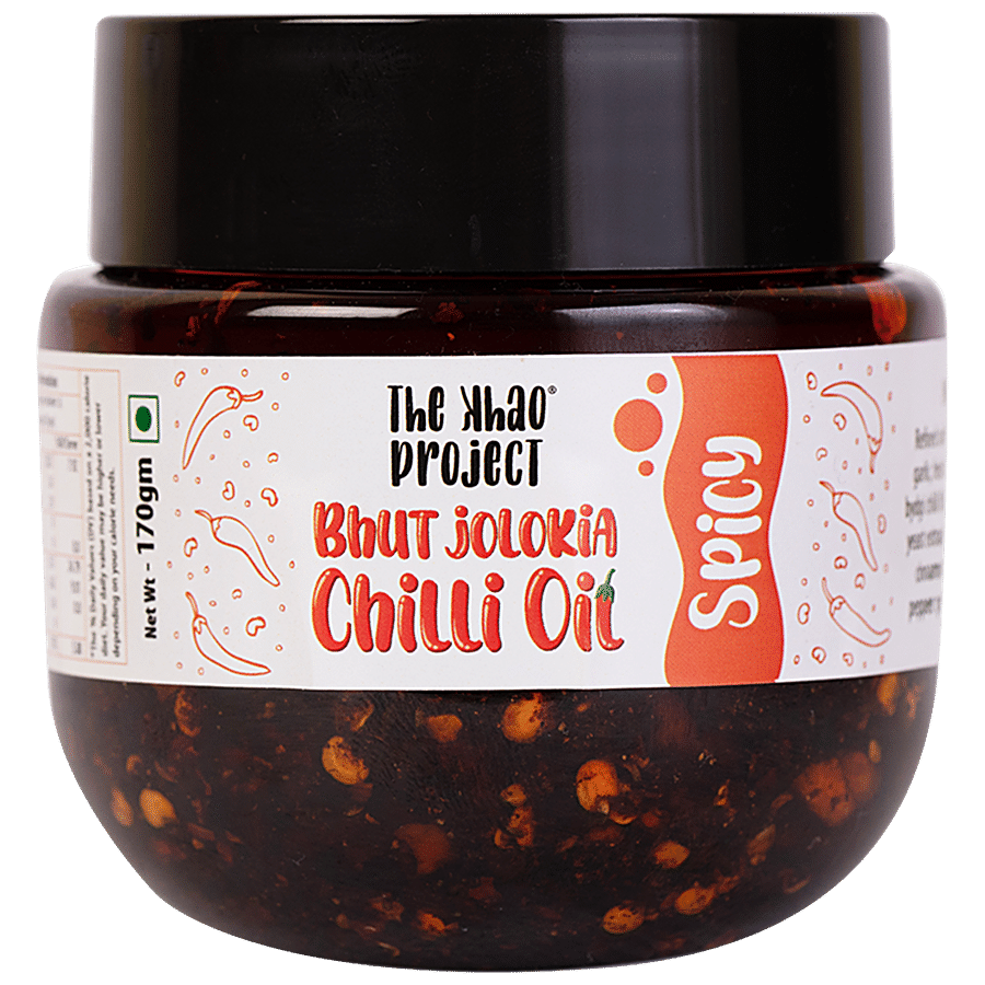 The Khao Project Bhut Jolokia Chilli Oil - Spicy