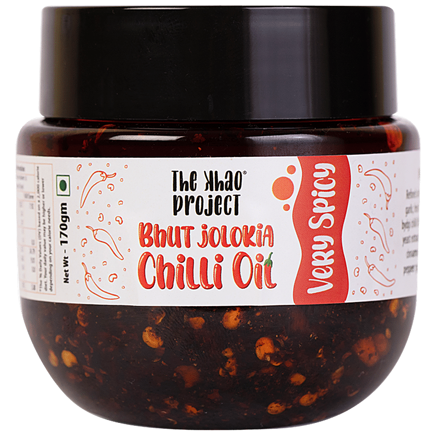 The Khao Project Bhut Jolokia Chilli Oil - Very Spicy