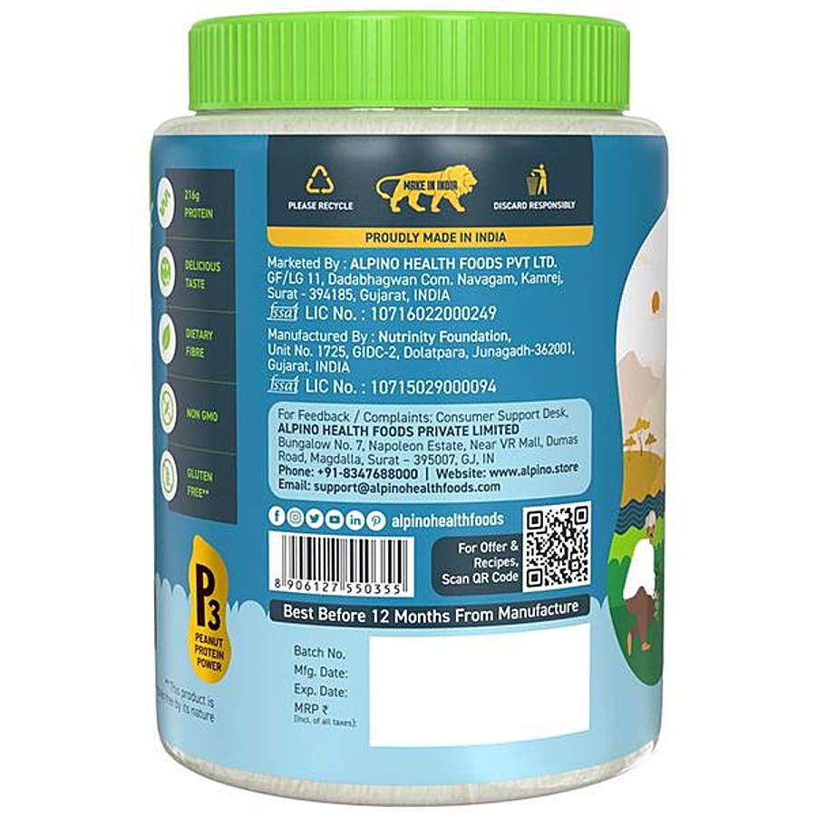 Alpino Natural Peanut Butter Powder - Unsweetened