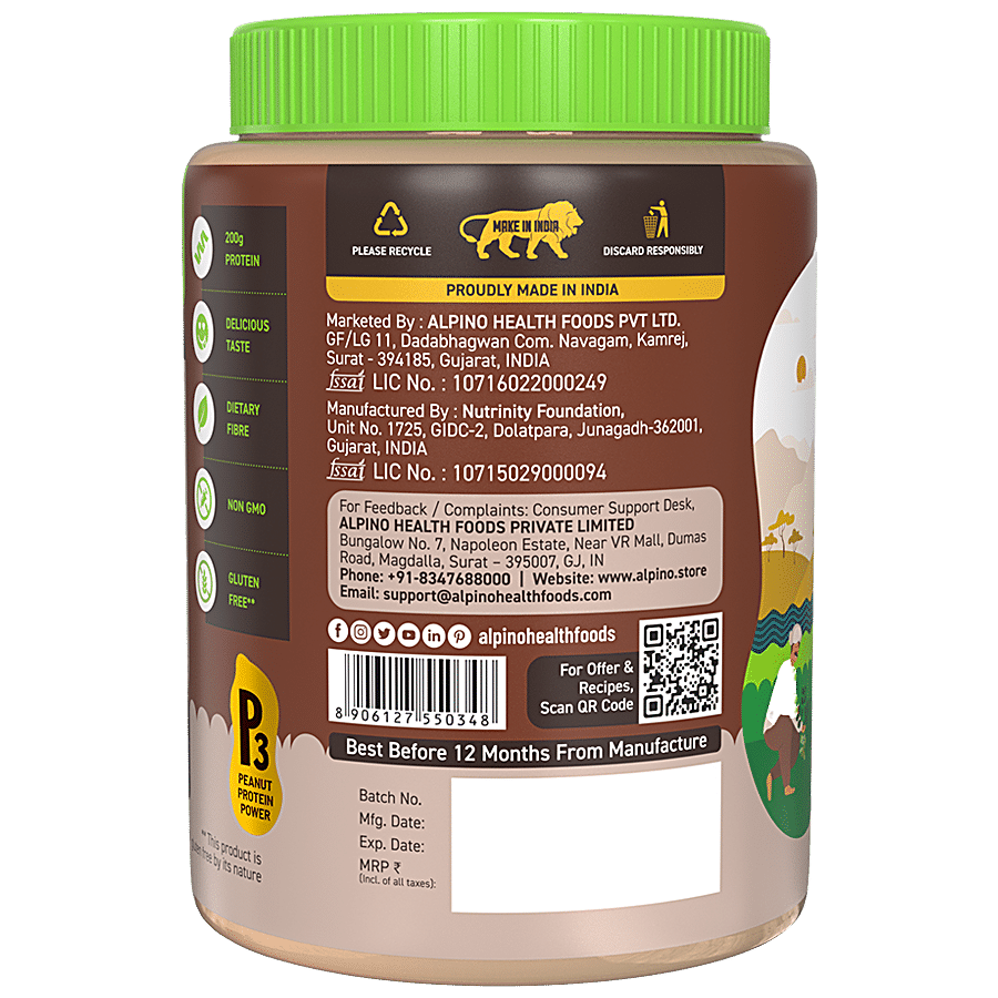 Alpino Peanut Butter Powder - Dark Chocolate