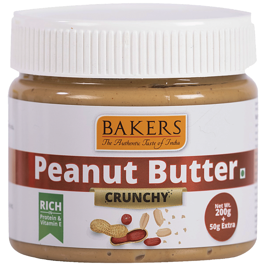 BAKERS Peanut Butter Crunchy - Rich In Protein & Vitamin E