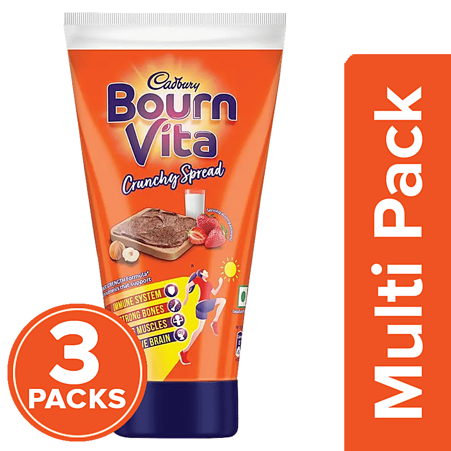 Cadbury Bournvita Crunchy Spread With Hazelnut-Creamy