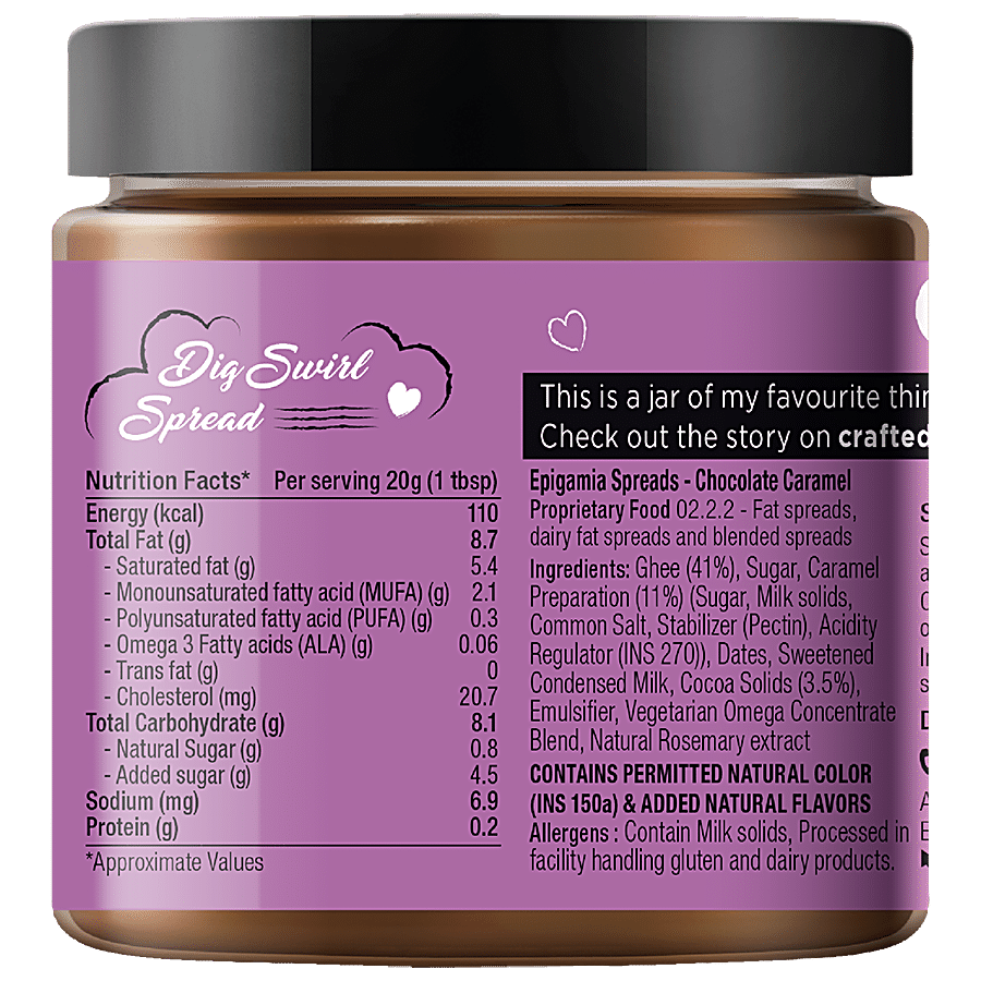 Epigamia  Ghee Spreads - Chocolate Caramel