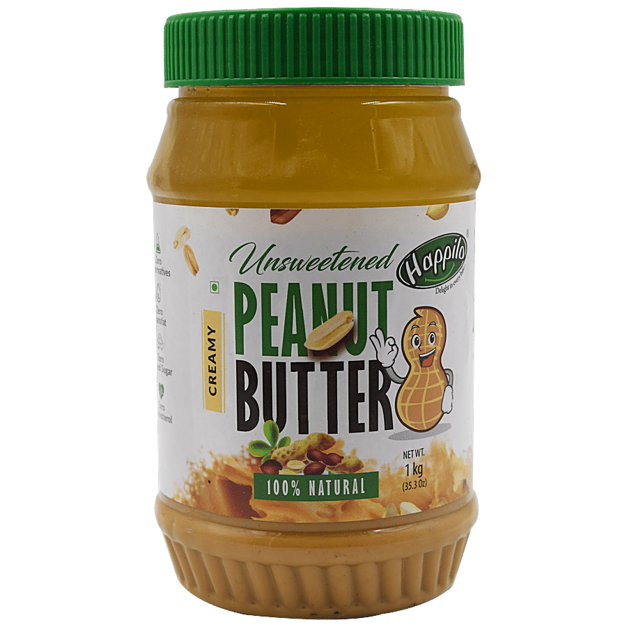 Happilo Creamy Unsweetened Peanut Butter