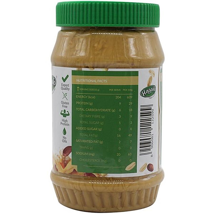 Happilo Crunchy Unsweetened Peanut Butter