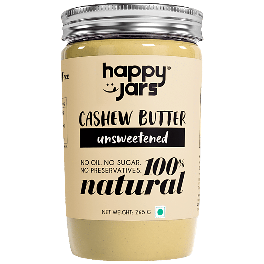 Happy Jars Cashew Butter - Unsweetened