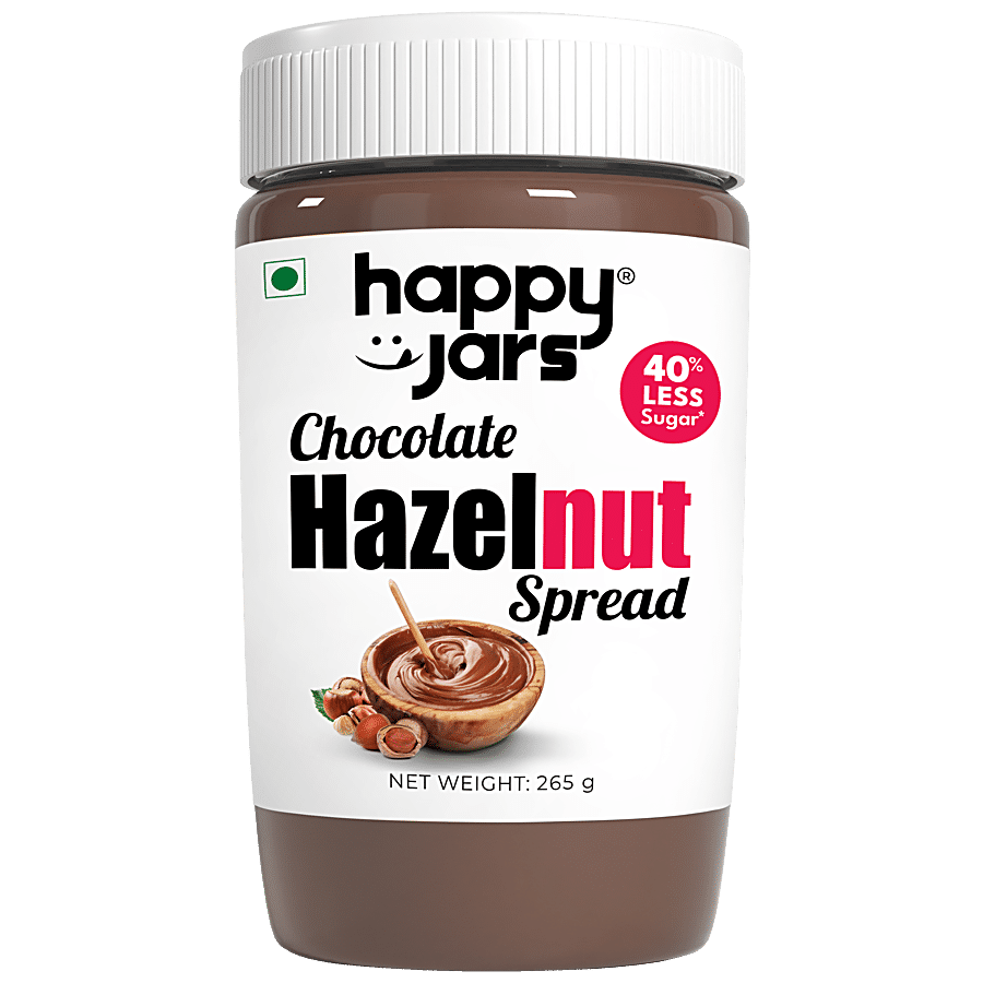 Happy Jars Chocolate Hazelnut Spread - 40% Less Sugar