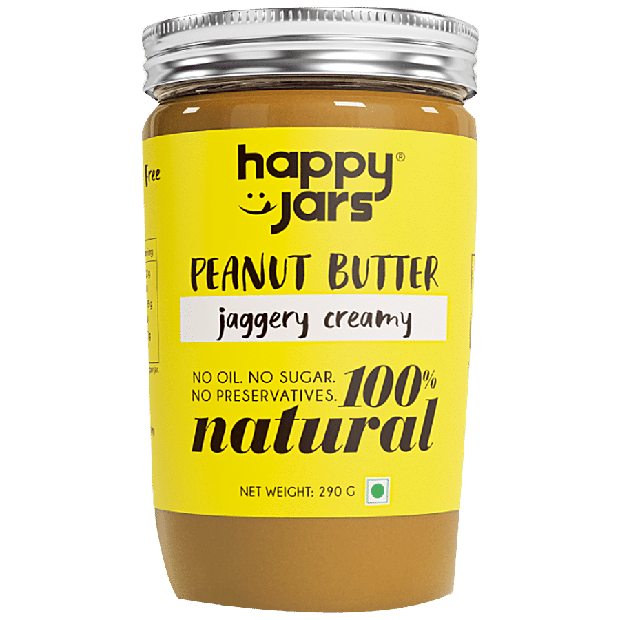 Happy Jars Peanut Butter - Jaggery Creamy