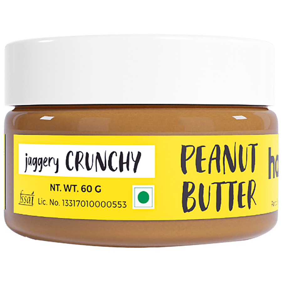 Happy Jars Peanut Butter - Jaggery Crunchy