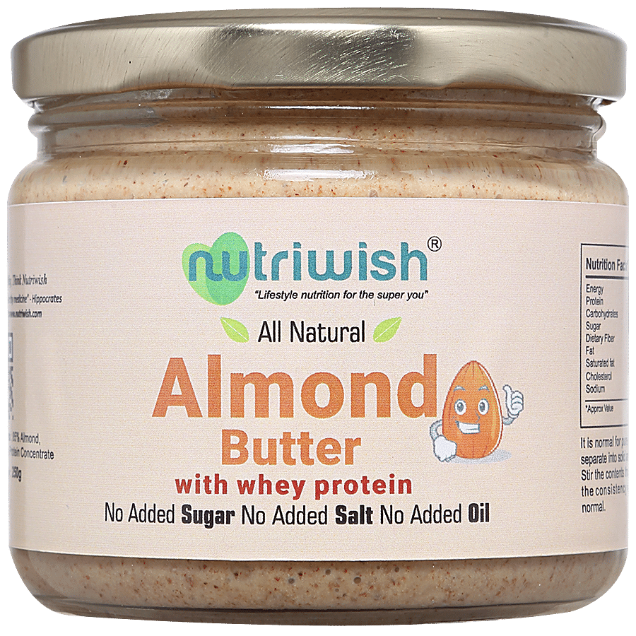 Nutriwish Almond Butter With Whey Protein