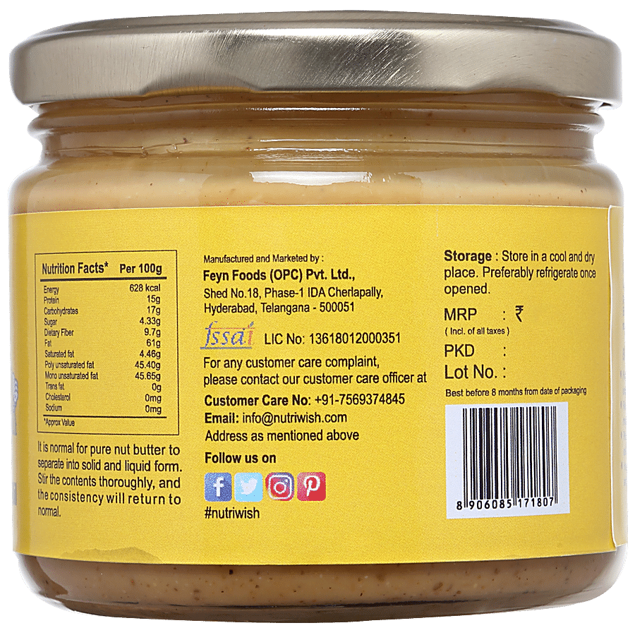 Nutriwish Hazelnut Butter