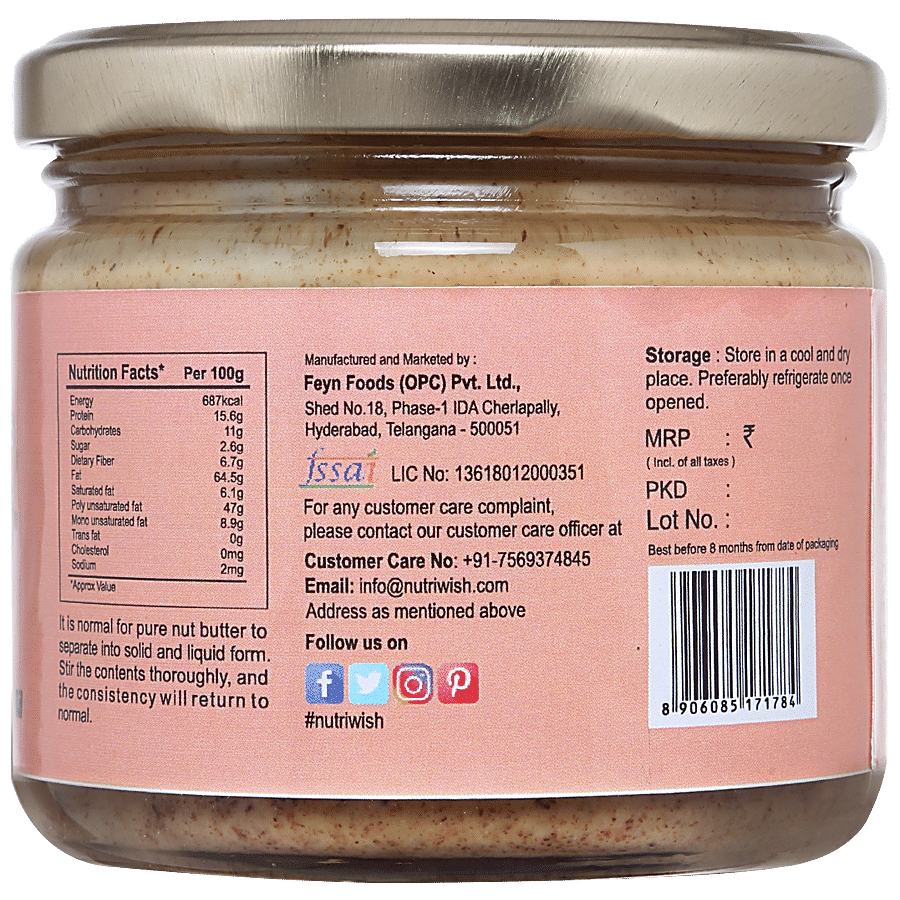 Nutriwish Walnut Butter