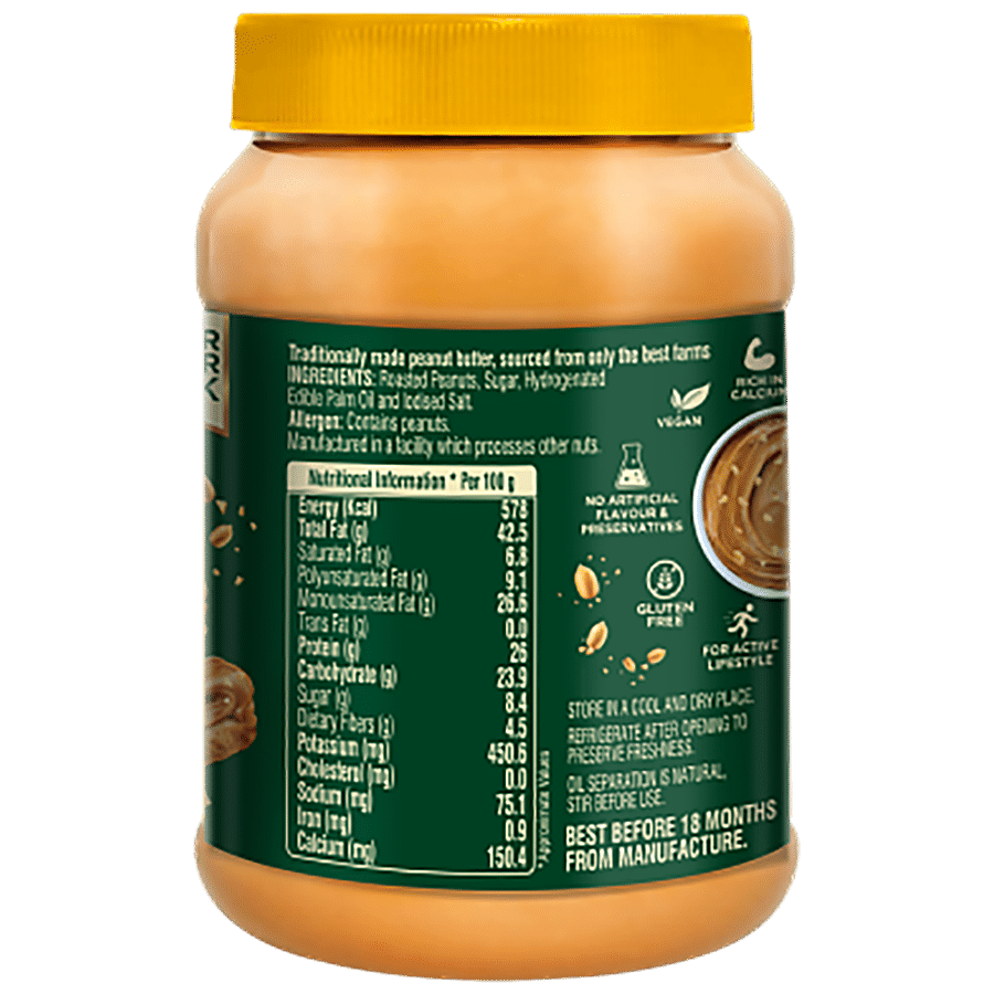 Oleev Kitchen Peanut Butter Crunchy - Rich In Protein