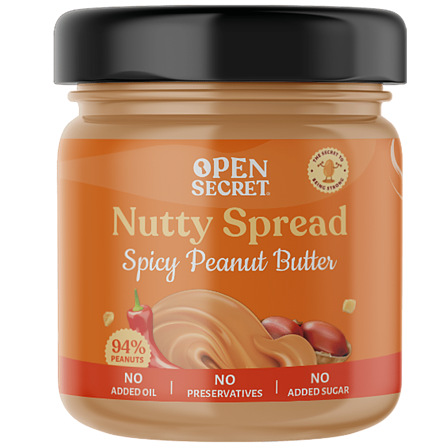 Open Secret Nutty Spread - Spicy Peanut Butter